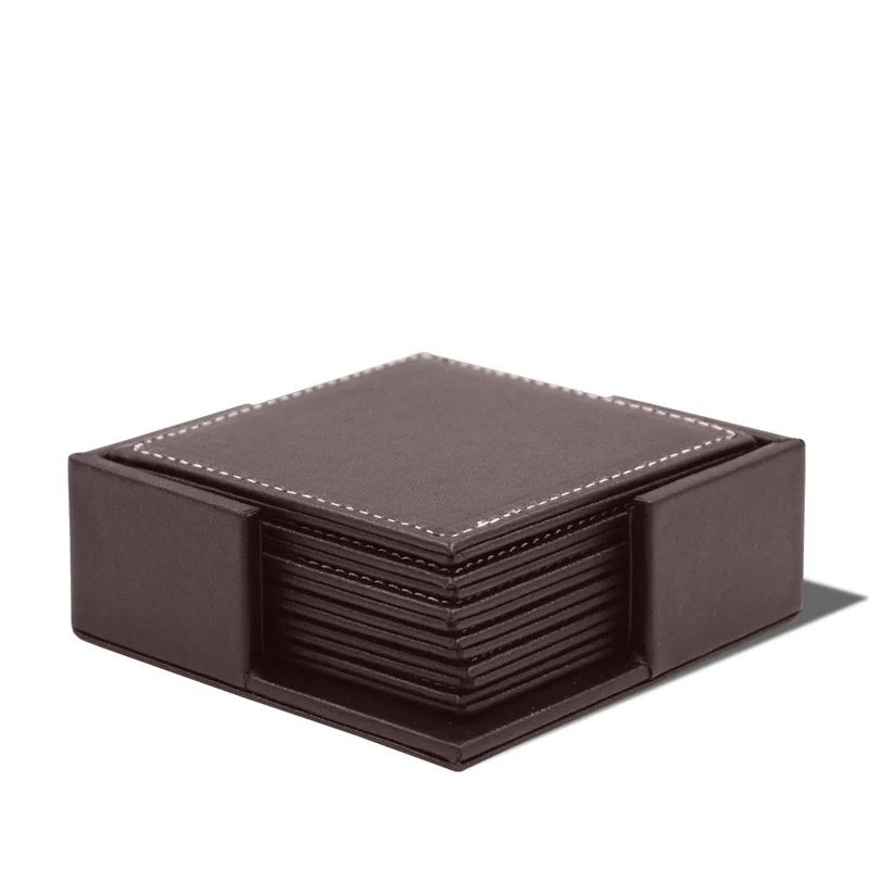 6pcs/Set Business Leather Coas - Leather Desk Pad review and price