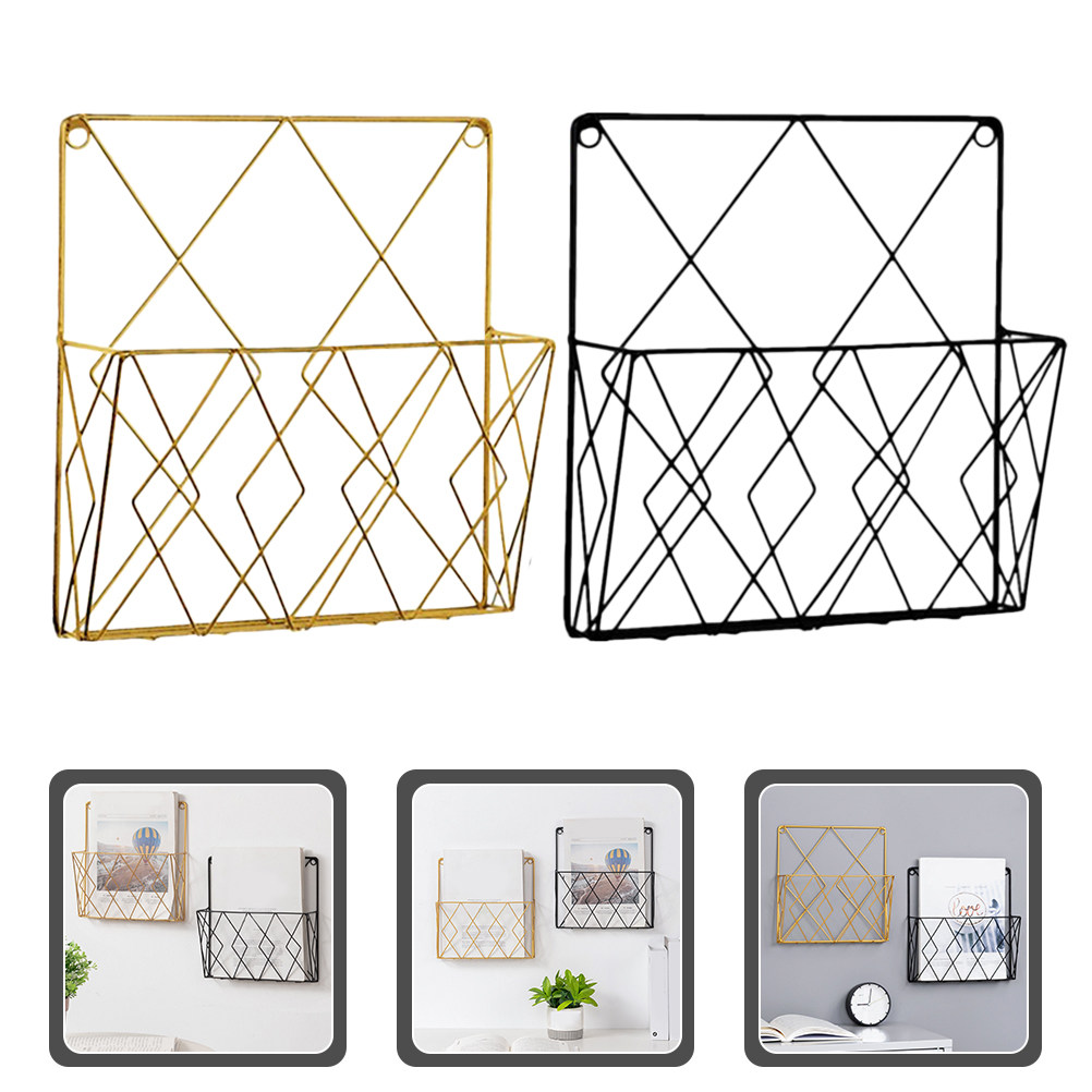 2Pcs Premium Metal Wall File O - Magazine Holder Rack review and price