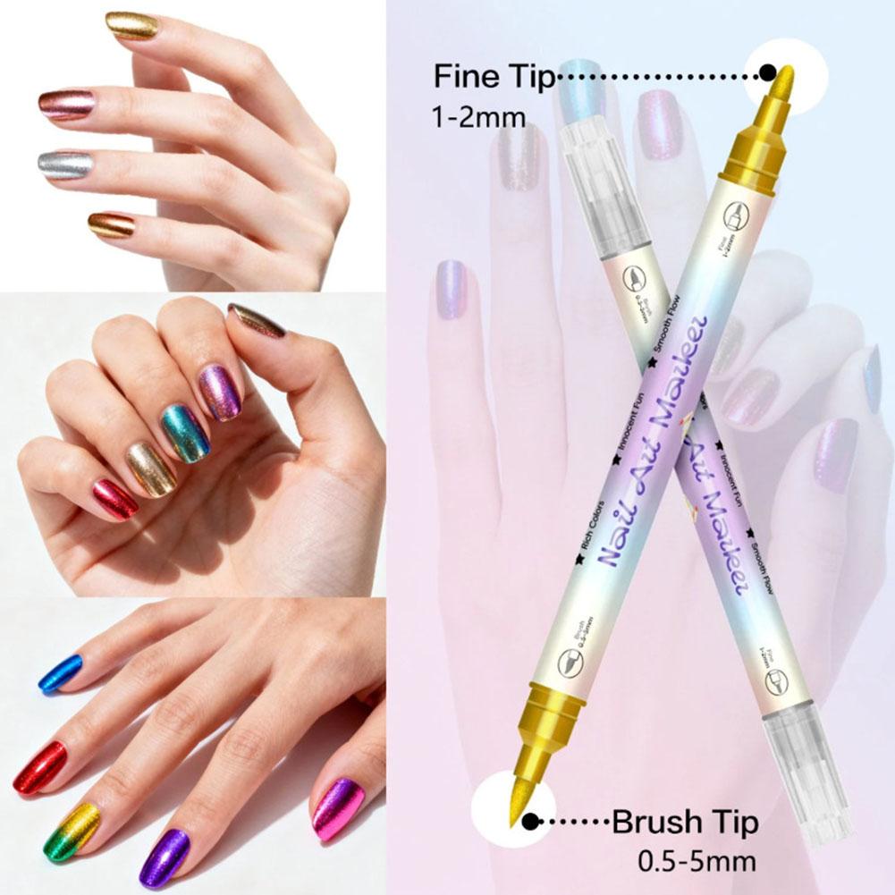 12/24 Colors Dual Tip Nail Art - Correction Pen Fine review and price