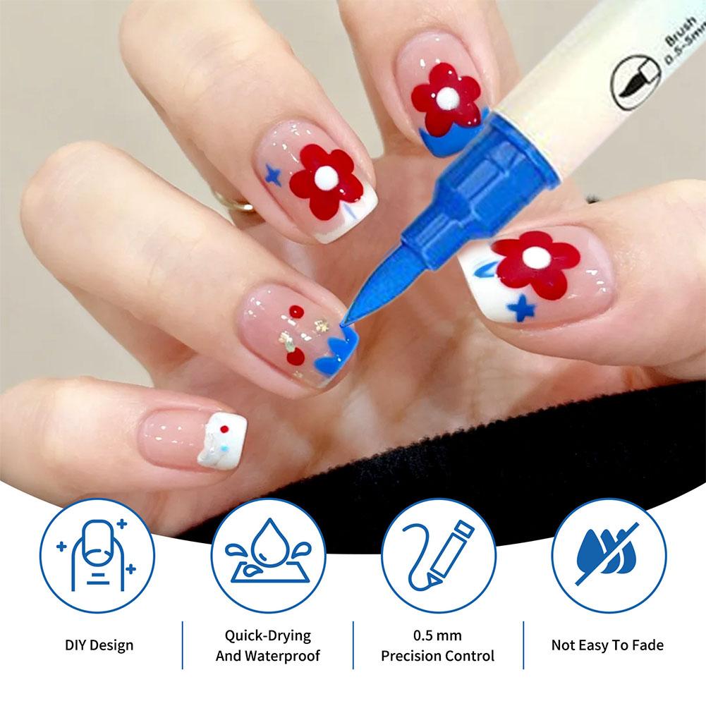 12/24 Colors Dual Tip Nail Art - Correction Pen Fine review and price