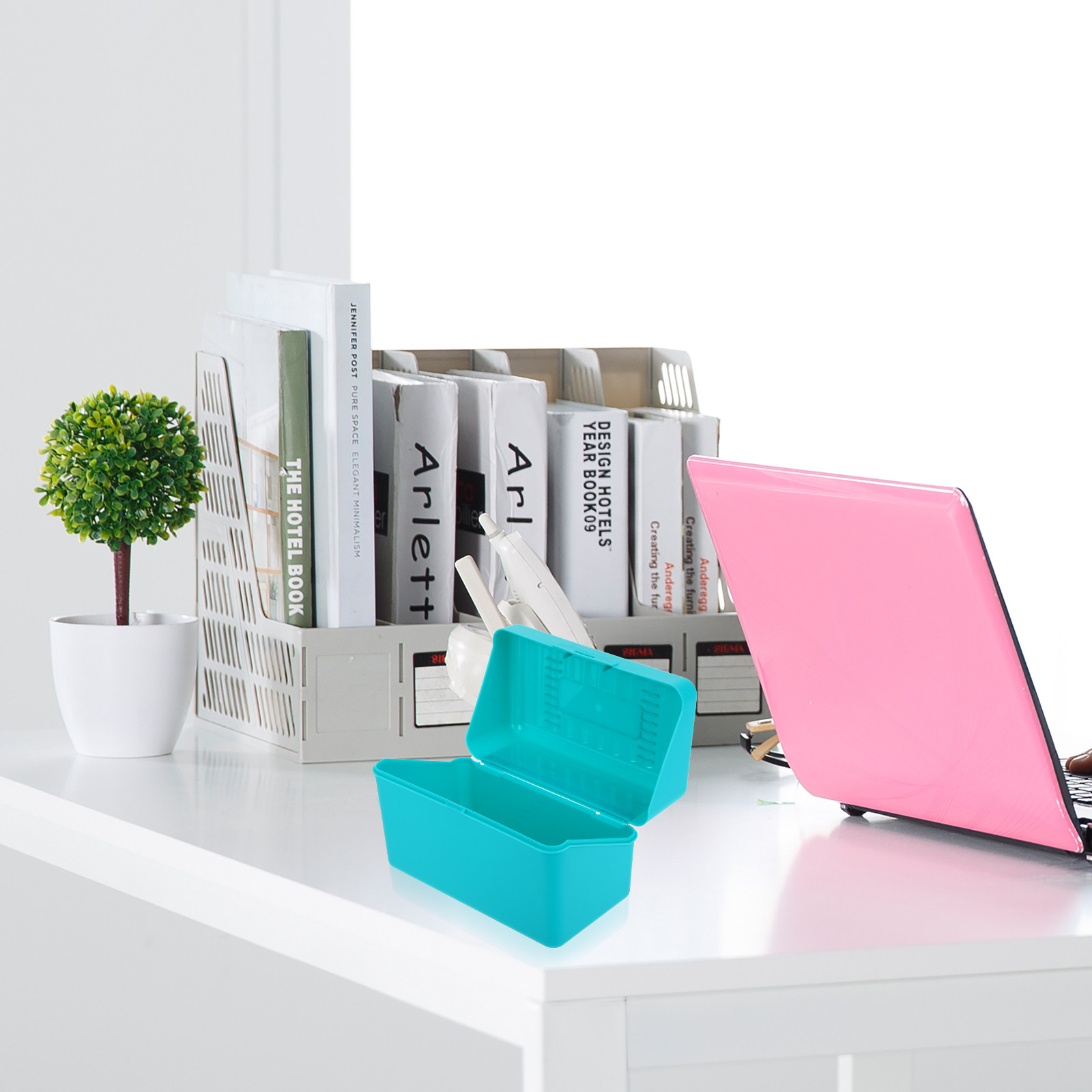 4Pcs Index Card Desktop Storag - Card Index Box review and price