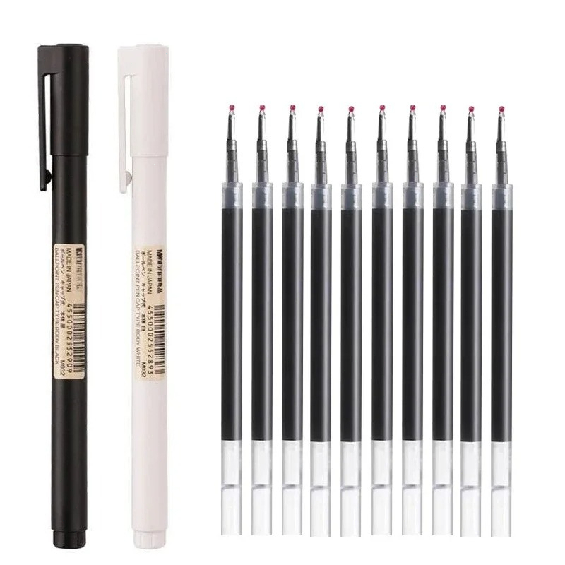0.5mm Black Bullet Tip Gel Pen - Muji Stationery Gel Pen review and price