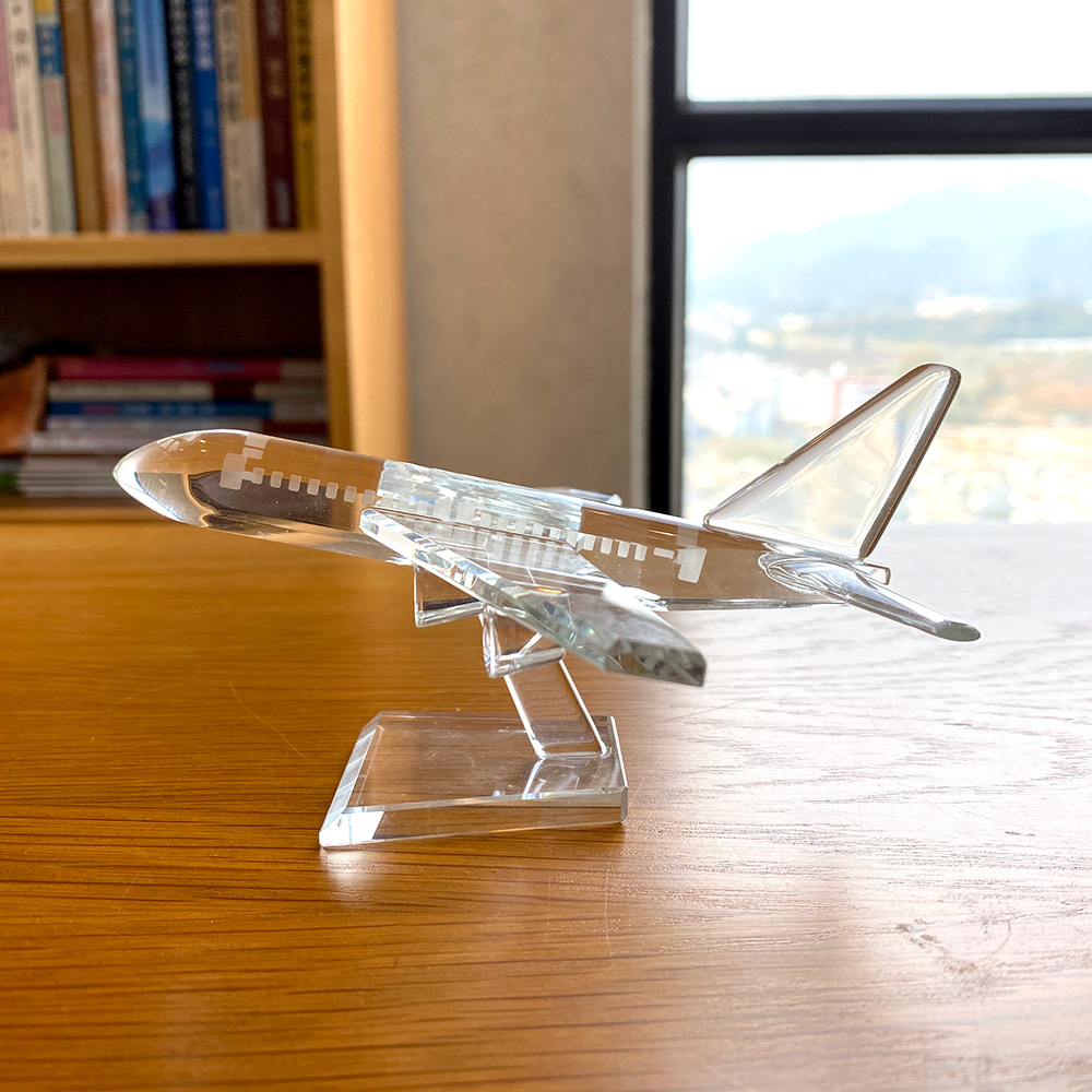 Clear Crystal Cute  Aircraft F - Paper Weight Crystal review and price