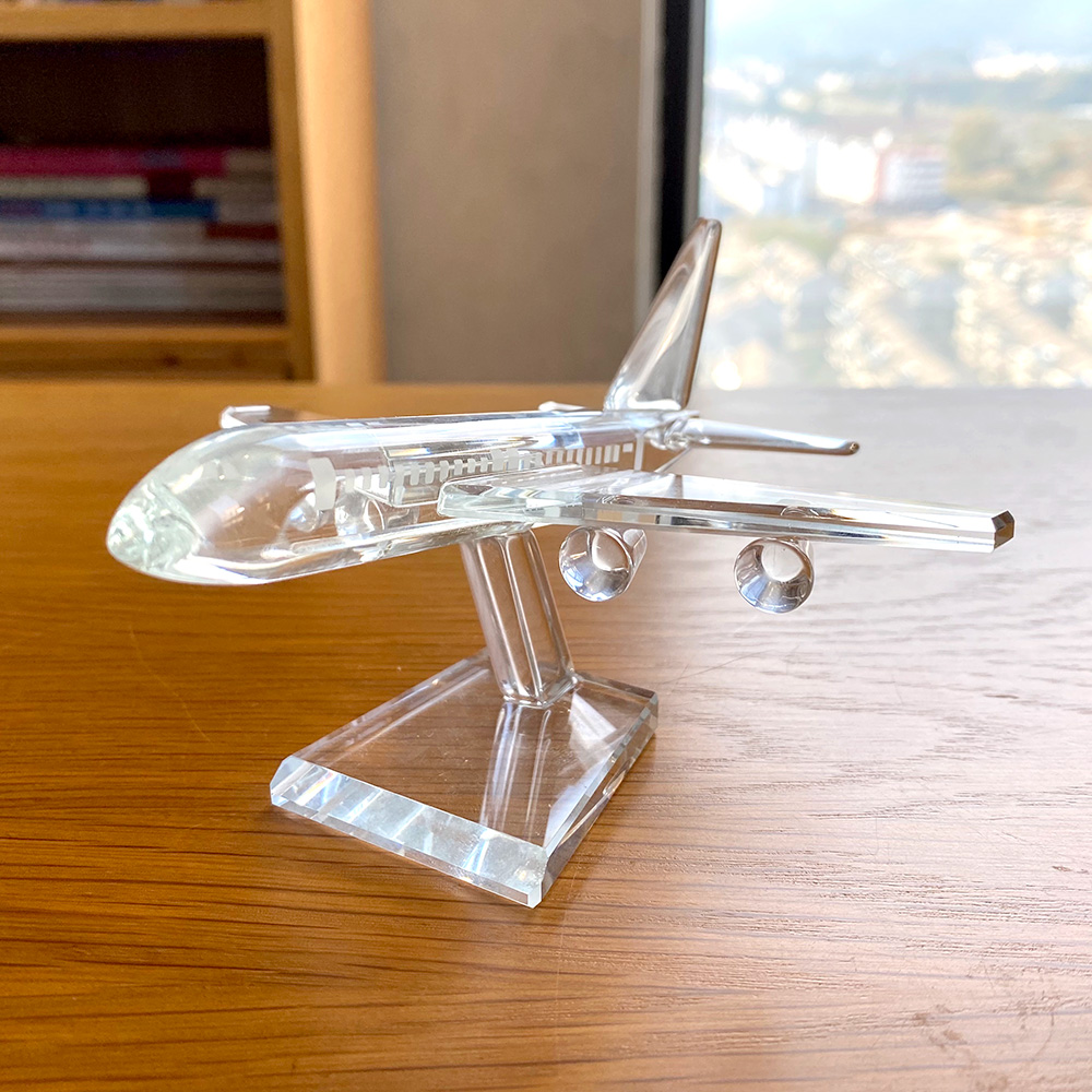 Clear Crystal Cute  Aircraft F - Paper Weight Crystal review and price