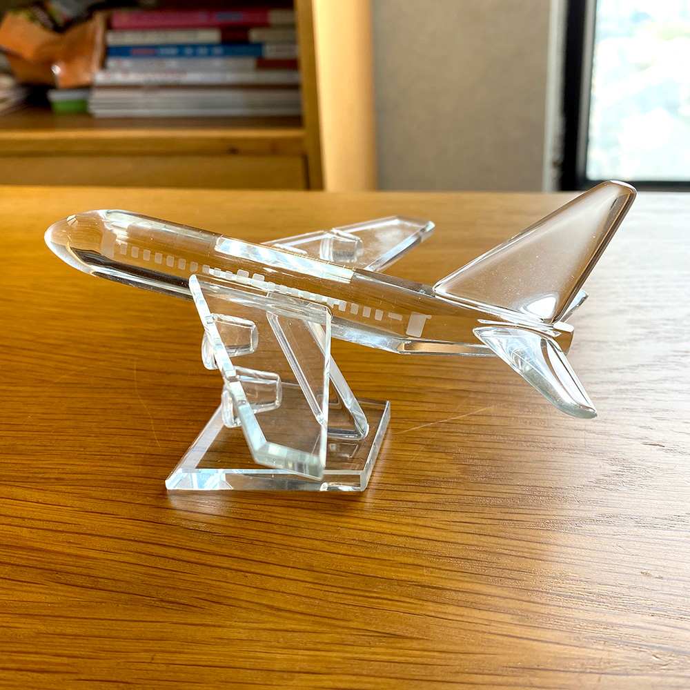Clear Crystal Cute  Aircraft F - Paper Weight Crystal review and price