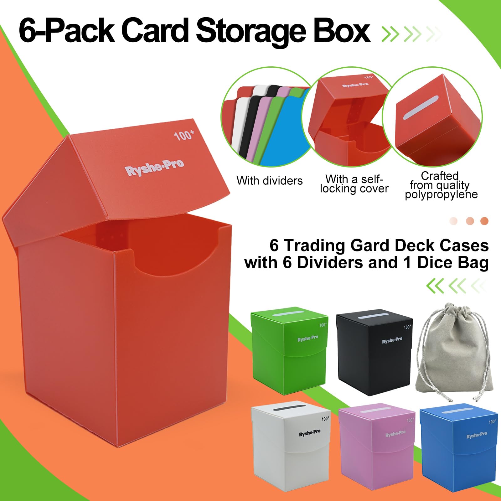 TCG Deck Box for 100+ Cards Co - Card Index Box review and price