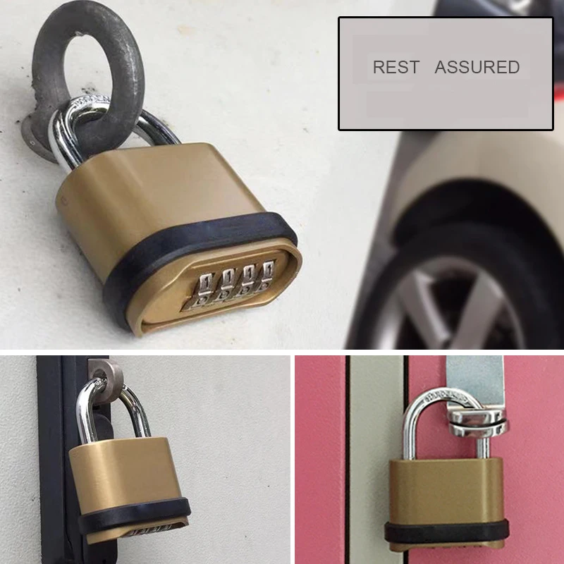 Outdoor Lock No Key 4 Digit Co - Letter Opener Brass review and price