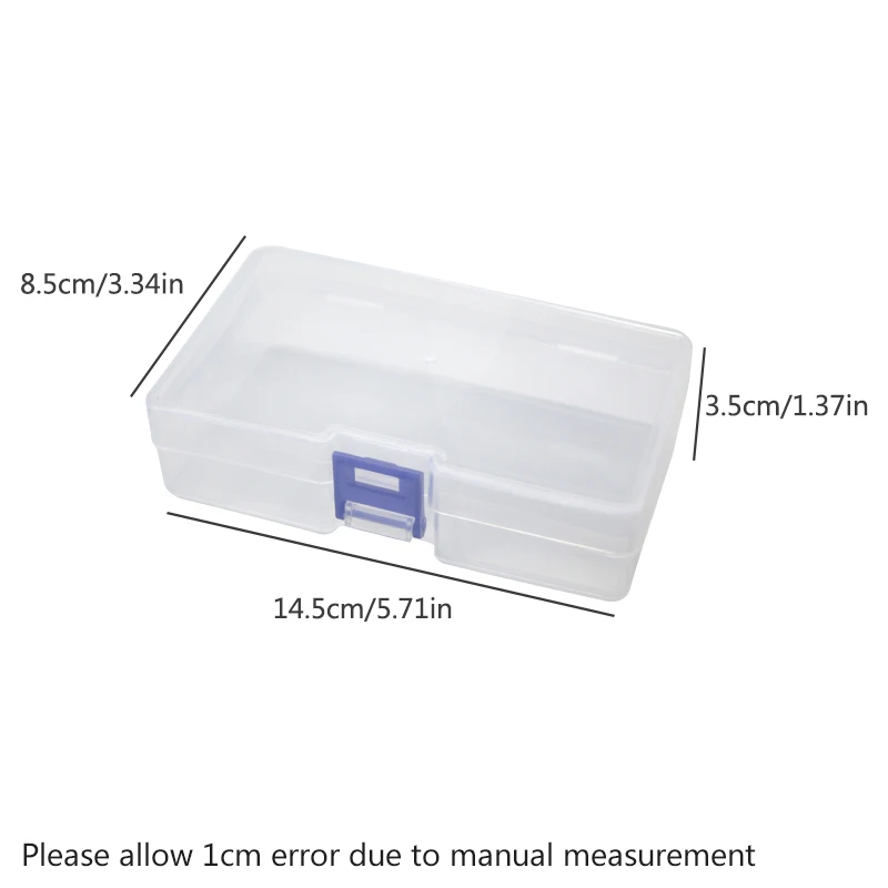 5 transparent plastic storage  - Card Index Box review and price