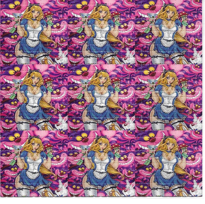 Sexy Alice Psychedelic LSD Aci - Ink Blotter Paper review and price