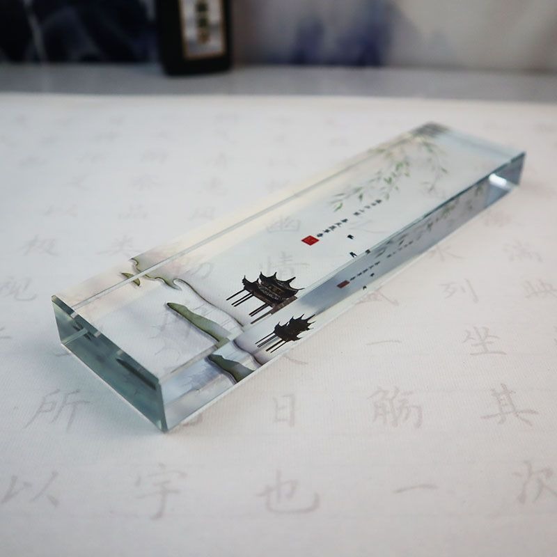 Glass Paperweight Traditional  - Book Weight Glass review and price