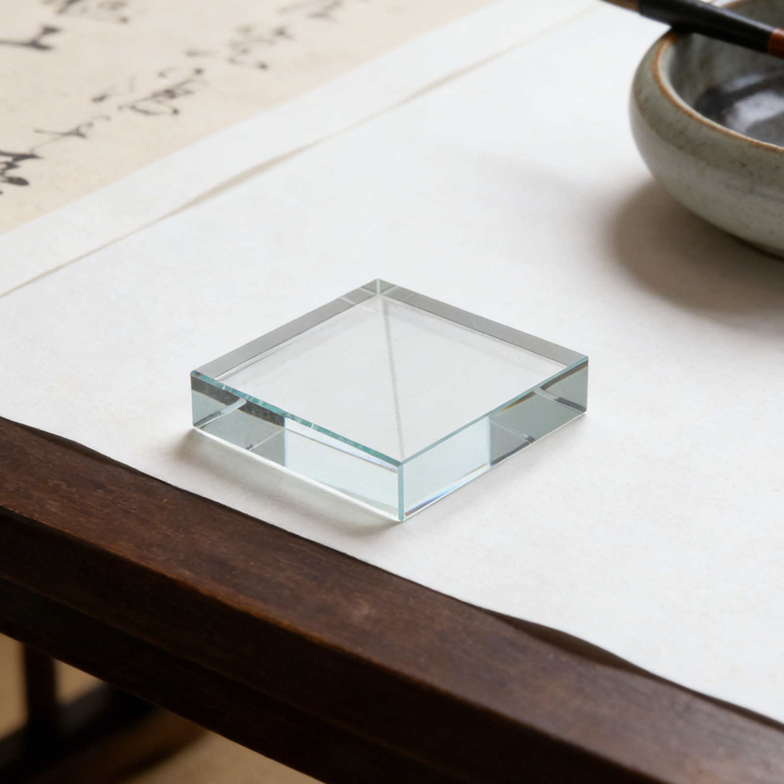 Transparent Rectangle Glass Pa - Paper Weight Crystal review and price