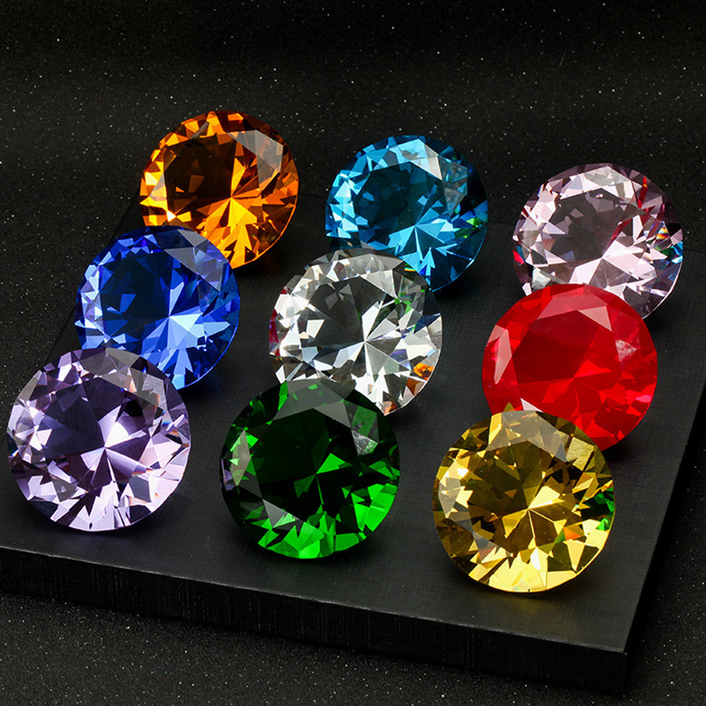 10 Colors Crystal Diamond Shap - Paper Weight Crystal review and price