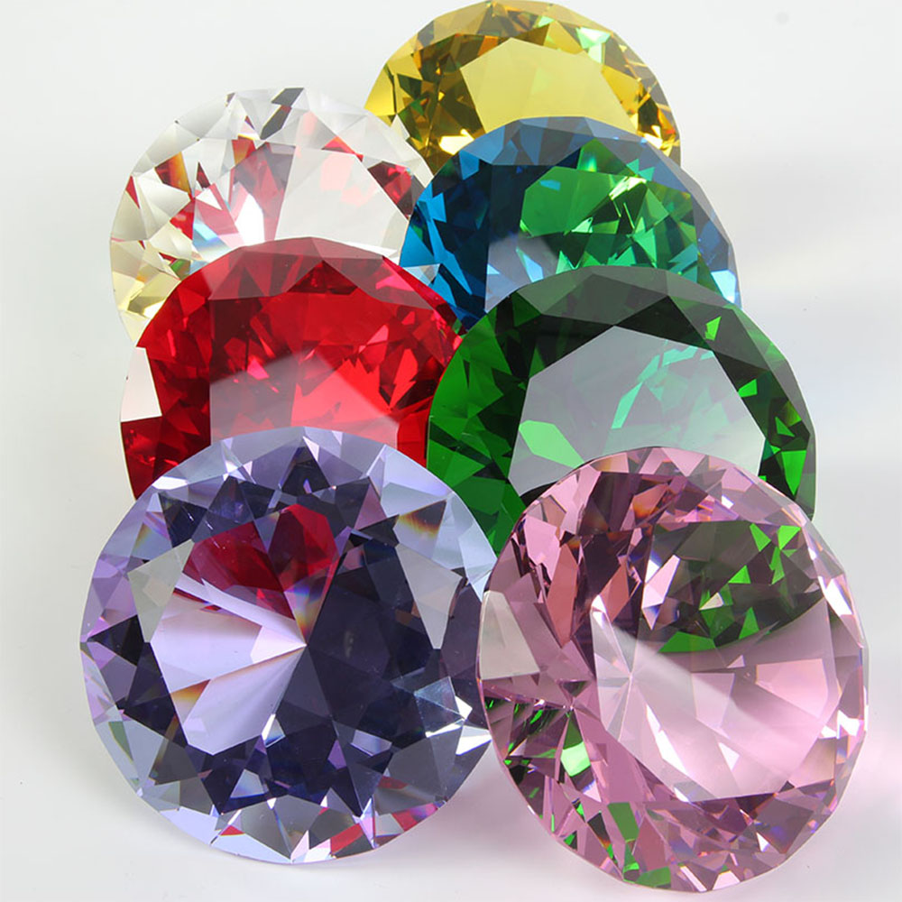 10 Colors Crystal Diamond Shap - Paper Weight Crystal review and price